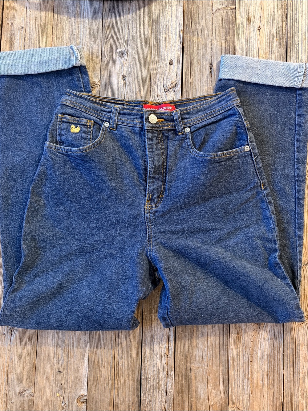 Gloria Vanderbilt Classic Dark Blue Straight-Leg Jeans
